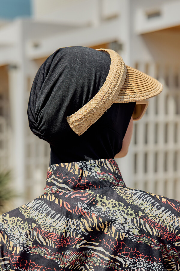 Visor Woven Hat Sun Protection Accessory - Thumbnail