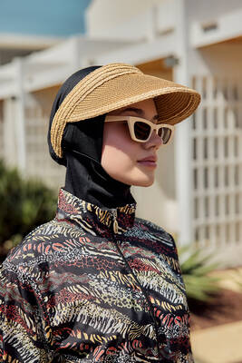 Remsa - Vizör Hasır Şapka Güneş Koruyucu Siperlik RŞ-2105 Camel Bej