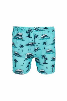 Neopy - Wavy S230 Mint Patterned Boys' Swim Shorts for Pool and Beach (1) Neopy - Wavy S230 Mint Patterned Boys' Swim Shorts for Pool and Beach (1)