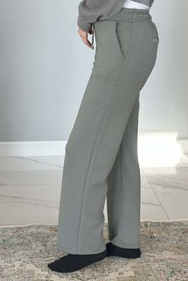 Remsa - Wide Leg Women's Sweatpants with Elastic Waist Trouser Look 8015 Mint (1) Remsa - Wide Leg Women's Sweatpants with Elastic Waist Trouser Look 8015 Mint (1)