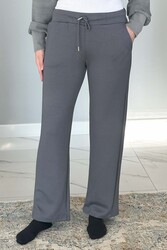 Remsa - Wide Leg Women's Sweatpants with Elastic Waist Trouser Look 8015 Smoked