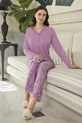 Remsa - Women’s Aydoğan Lace Pajama Set 240610 Pink