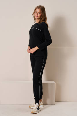 Remsa - Women's Knit Long Sleeve Pajama Set 3197 Black