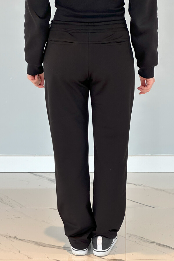 Women's Sweatpants Bottoms with Pants Appearance 5557 Black - Thumbnail