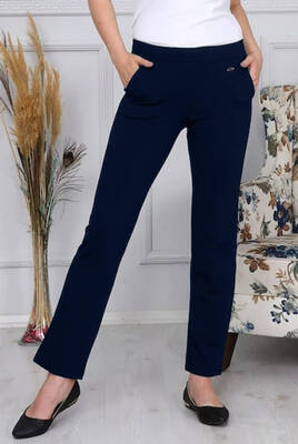 Remsa Sportswear - Women's Trouser-Looking Sweatpants Navy Blue