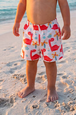Neopy - Wong S204 White Boys' Swim Shorts for Children and Babies