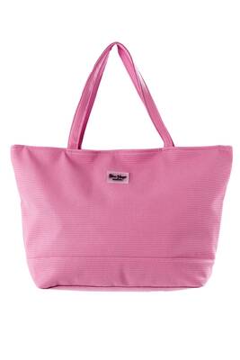 Remsa - Yumuşak Deri Dokulu Plaj Çantası 5555 Pembe