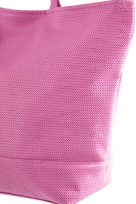 Remsa - Yumuşak Deri Dokulu Plaj Çantası 5555 Pembe (1)