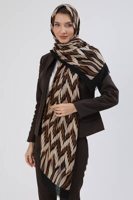 Remsa - Zigzag Pattern Women's Shawl 5061 Black